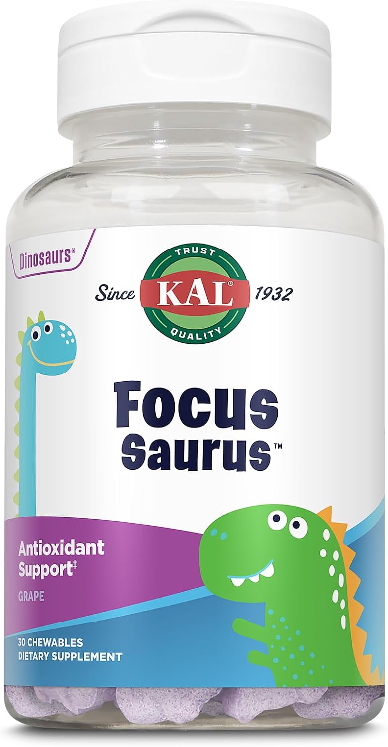 Kal Focus-Saurus Grape, 30 Chewable Tablets - görsel 1