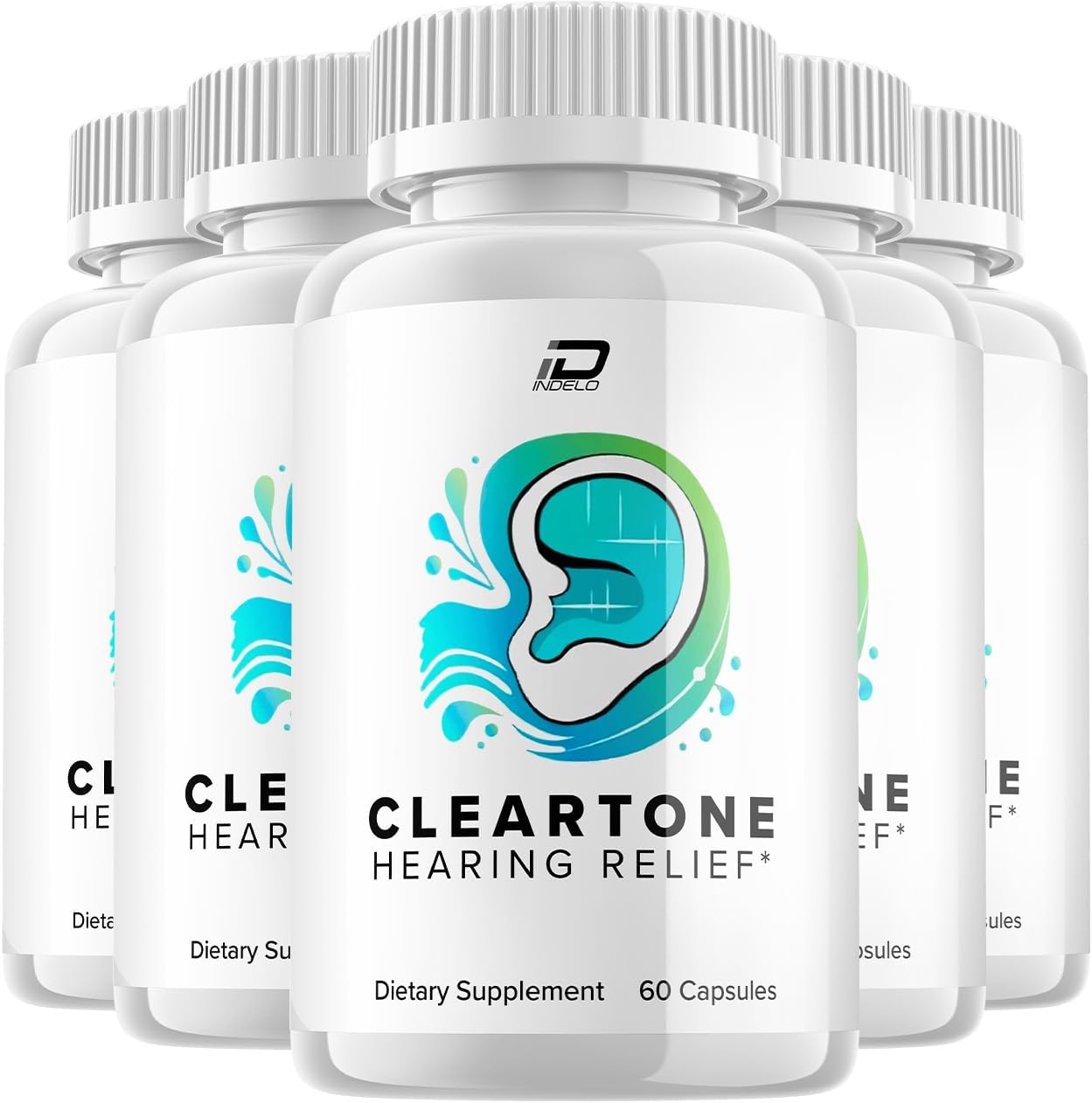 ClearTone Healthy Ear Support Supplement – 5 Pack (300 Capsules) - görsel 1