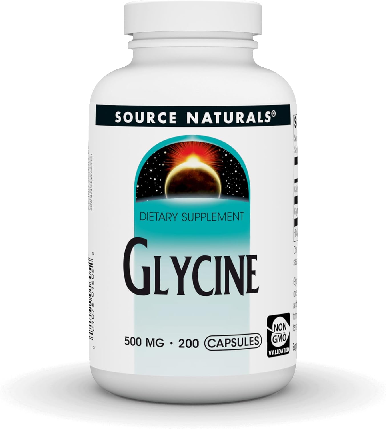 Source Naturals Glycine, 500 mg, 200 Capsules - görsel 1