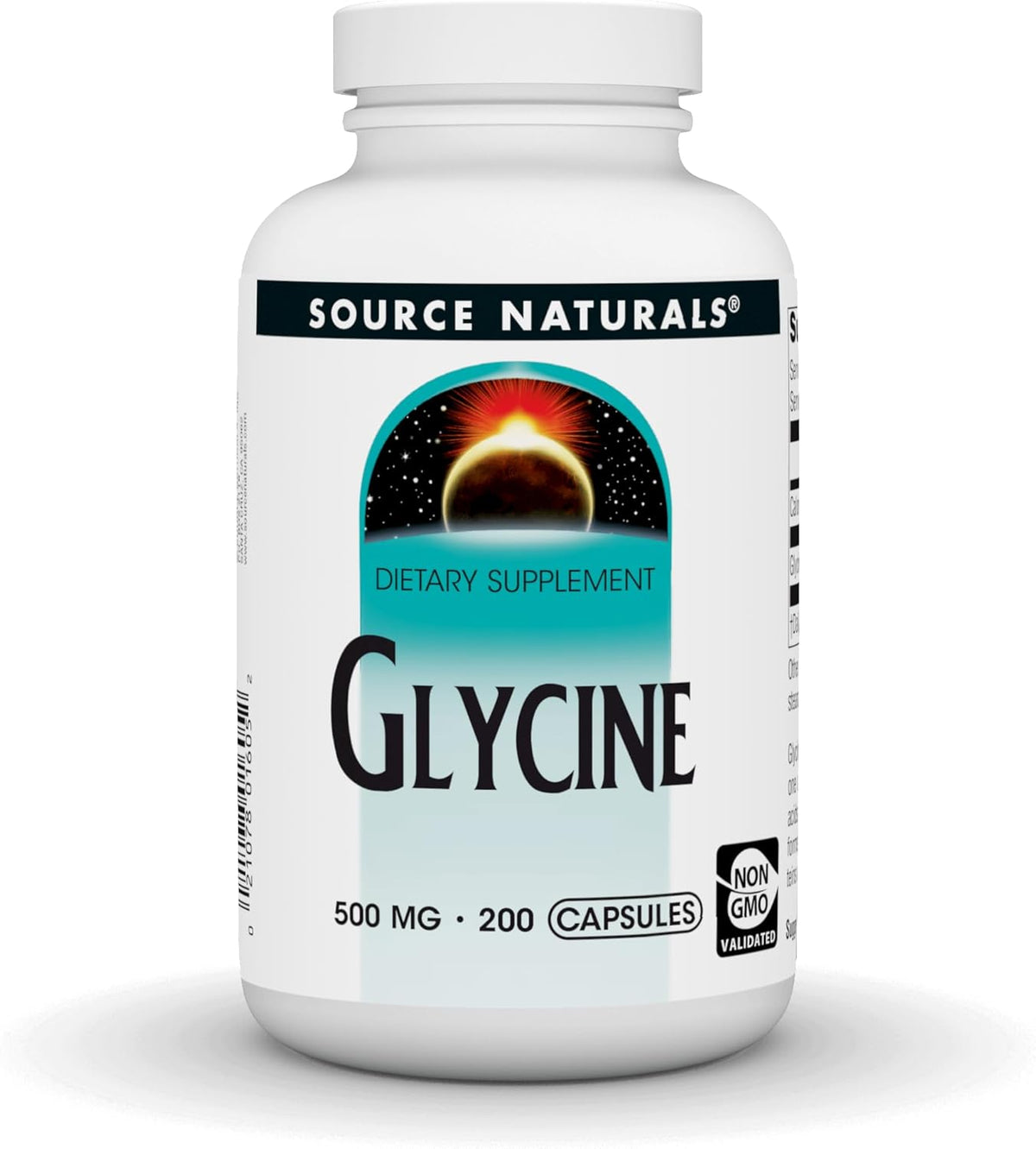 Source Naturals Glycine, 500 mg, 200 Capsules - görsel 1