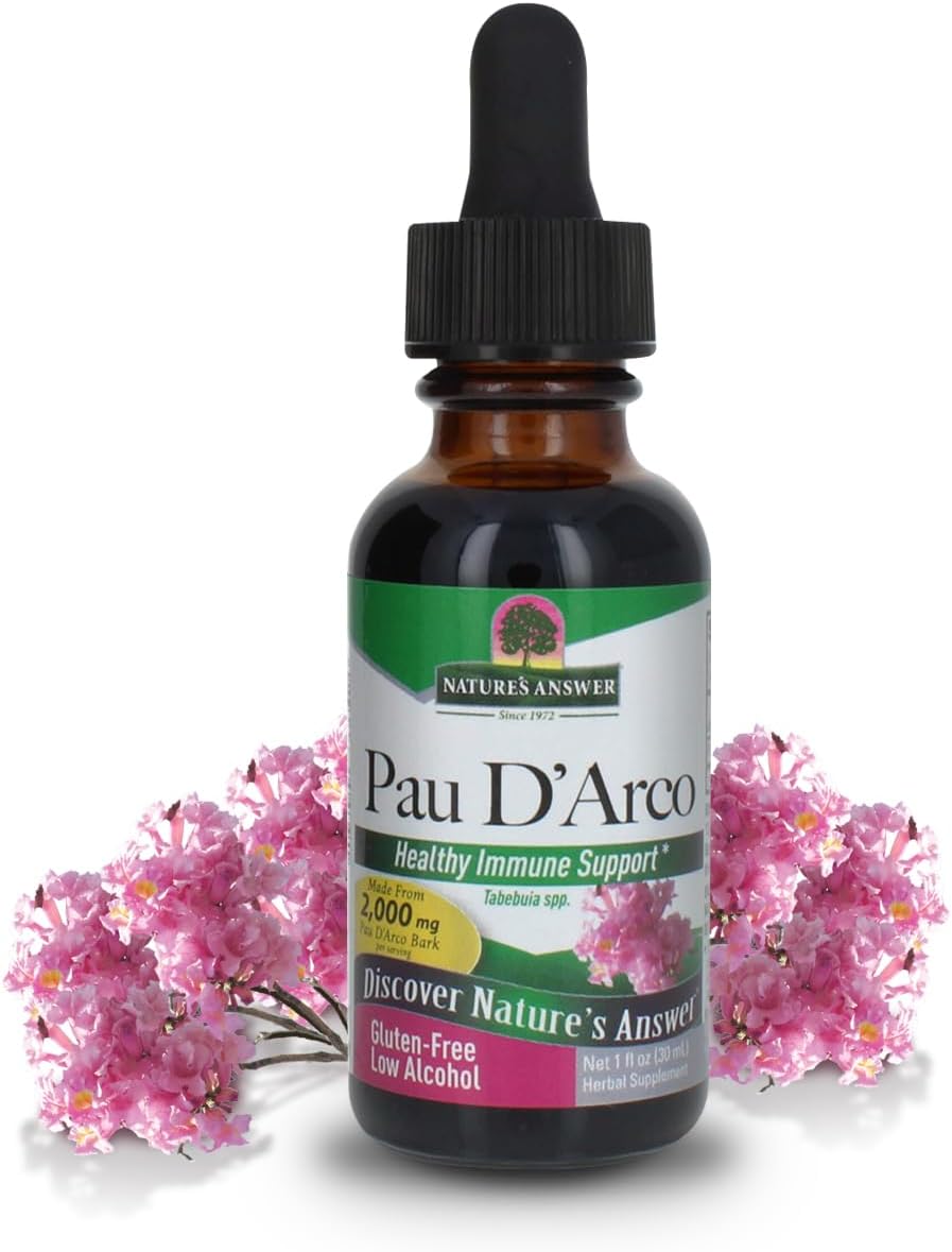Nature's Answer Pau D'Arco Inner Bark Liquid Extract with Organic Alcohol - 30 ml - görsel 1