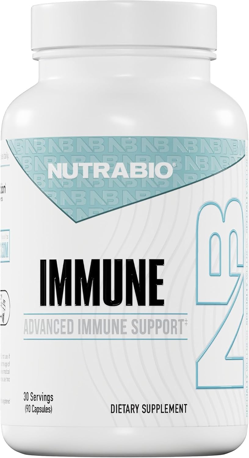 NutraBio Immune Support Supplement with EpiCor, 90 Vegetable Capsules - görsel 1