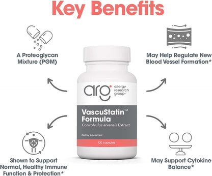Allergy Research Group ARG VascuStatin Formula – Immune Support Supplement with Field Bindweed Extract