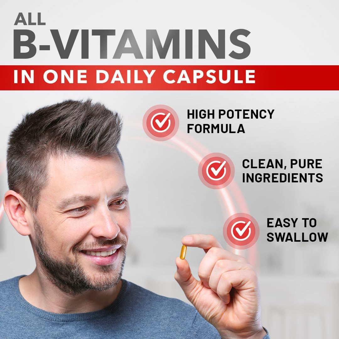 Divine Bounty Super B Complex Vitamins (90 Capsules) - görsel 3