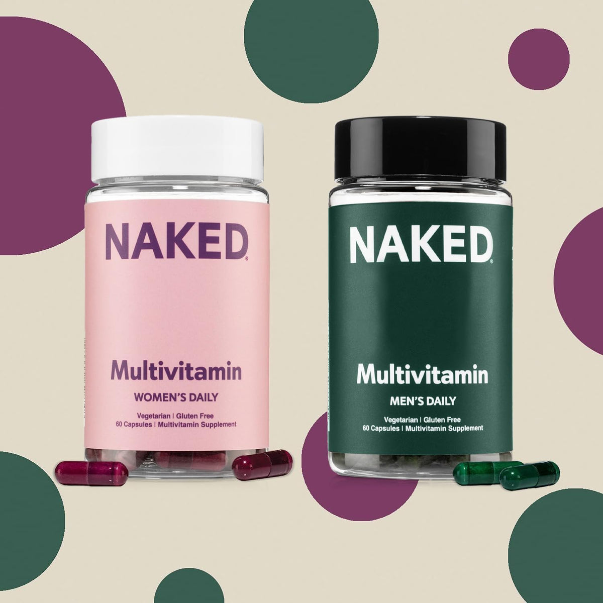NAKED Nutrition Women's Multi - Daily Multivitamin with Iron & Super Greens, 60 Capsules - görsel 4