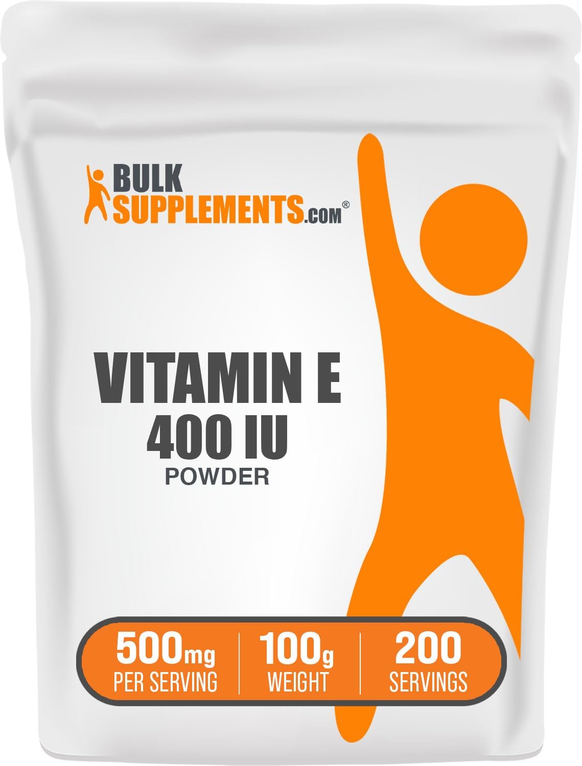Vitamin E 400 IU Powder - D-Alpha Tocopherol, Gluten-Free, 100g - görsel 1