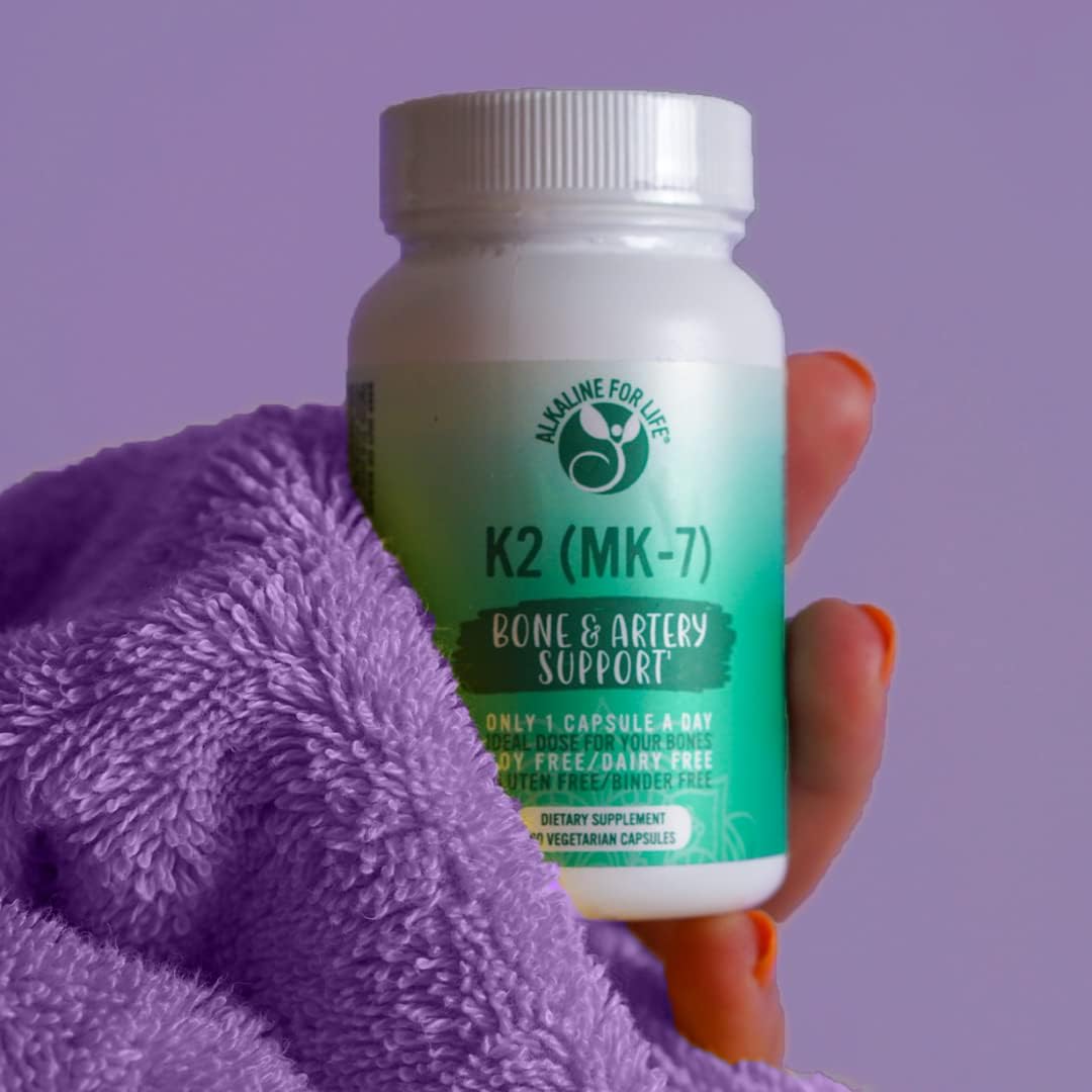 Alkaline for Life Vitamin K2 MK-7 MenaQ7 – 180 mcg Menaquinone-7 – Bone & Artery Support – 60 Vegetarian Capsules - görsel 2