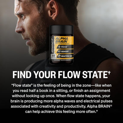 ONNIT Alpha Brain Nootropic Capsules – Caffeine-Free Cognitive Support – 270 Capsules (Pack of 3)
