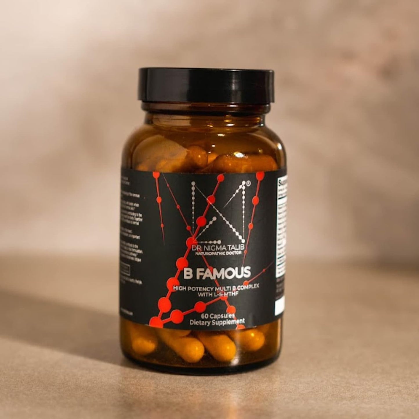 DR. NIGMA B Famous High Potency Multi B Vitamin Complex with L-5-MTHF - 60 Capsules - görsel 3