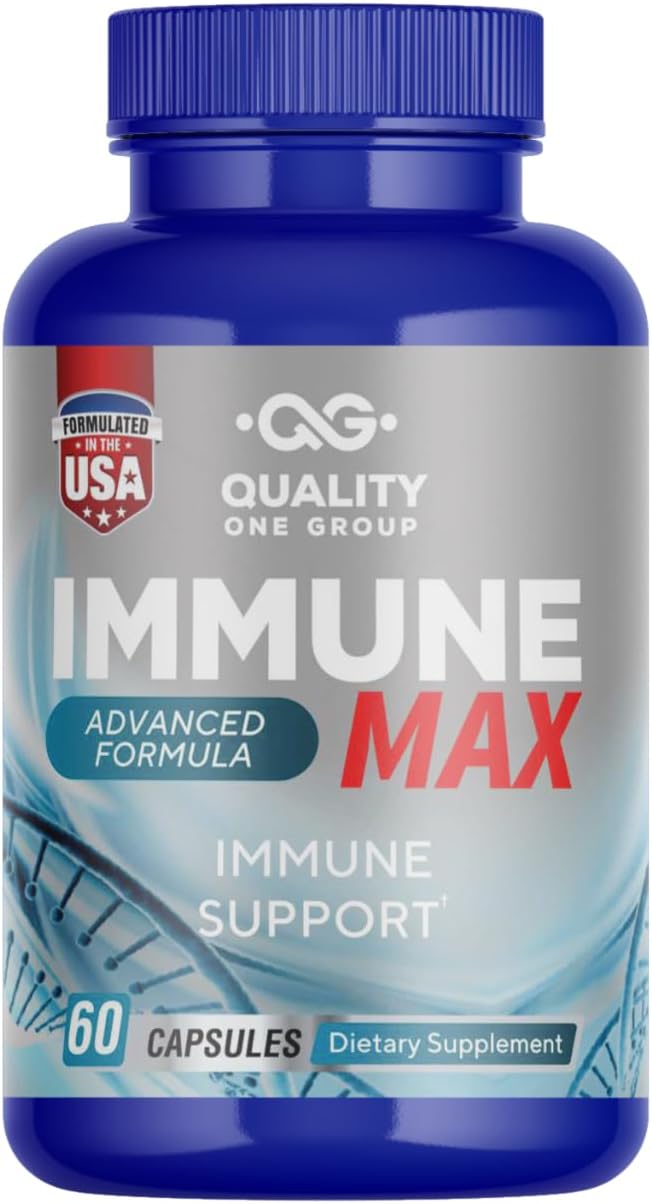 Immune Support Complex Food Supplement with Vitamin C, E, Quercetin, Graviola, Garlic, Selenium, Grape Seed, Advanced Immune Defence, Supports Overall Health, Provides Vital Nutrients & Antioxidants - görsel 1