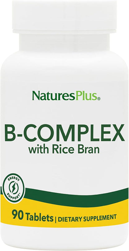 NaturesPlus B-Complex with Rice Bran - 90 Tablets