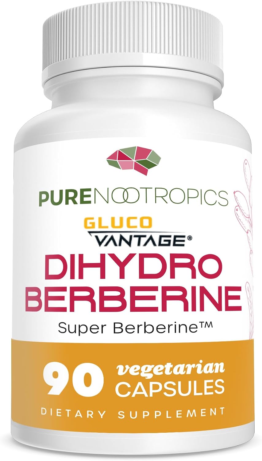Pure Nootropics Dihydroberberine Food Supplement (GlucoVantage) 100 mg, 90 Capsules - Super Berberine - görsel 1