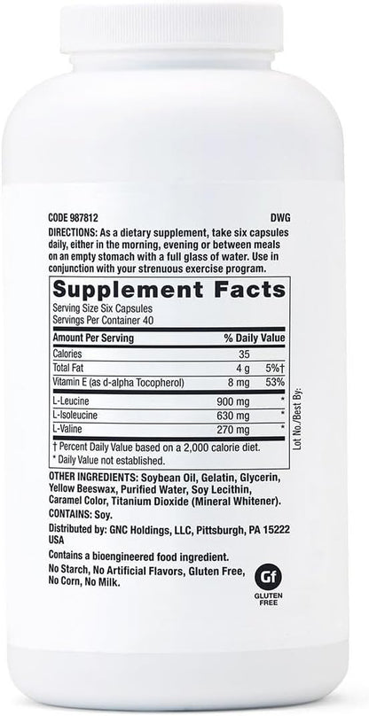 GNC Pro Performance BCAA 1.8g - 240 Softgels