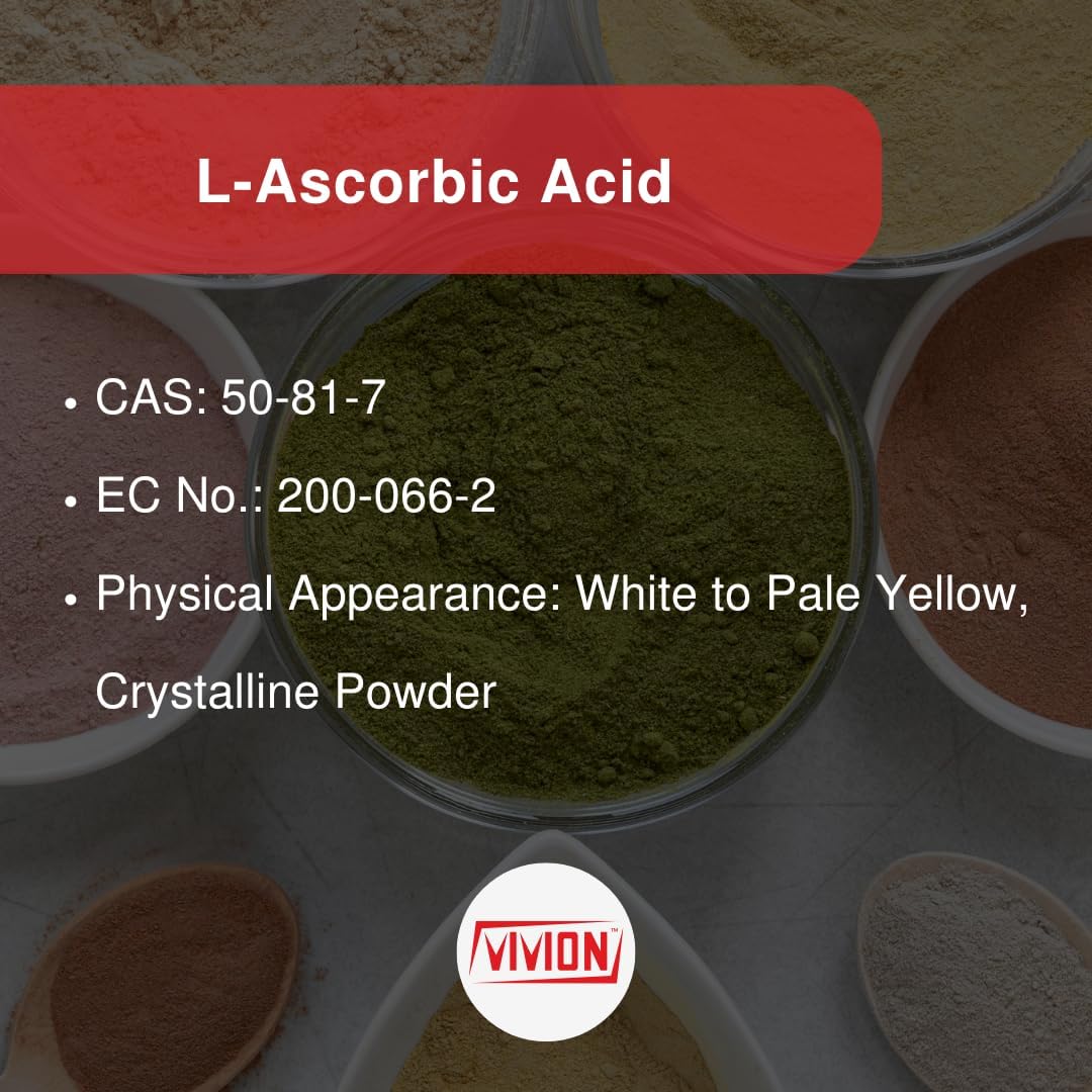 Vitamin C Powder - 1 kg - L-Ascorbic Acid USP Grade Excipient - Food Safe Additive for Pickling & Canning - Home Brewing Sour Flavour Agent - görsel 4