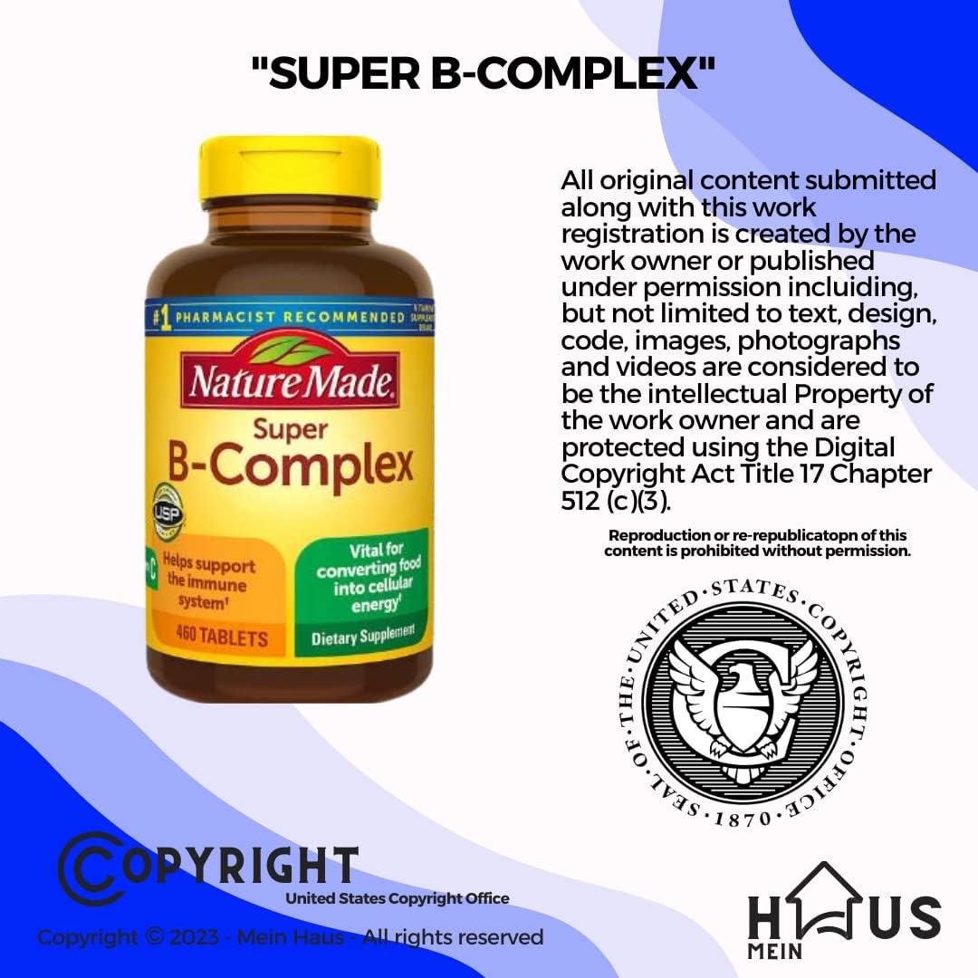 Nature Made Super B Energy Complex – B-Complex Food Supplement, 460 Tablets - görsel 3