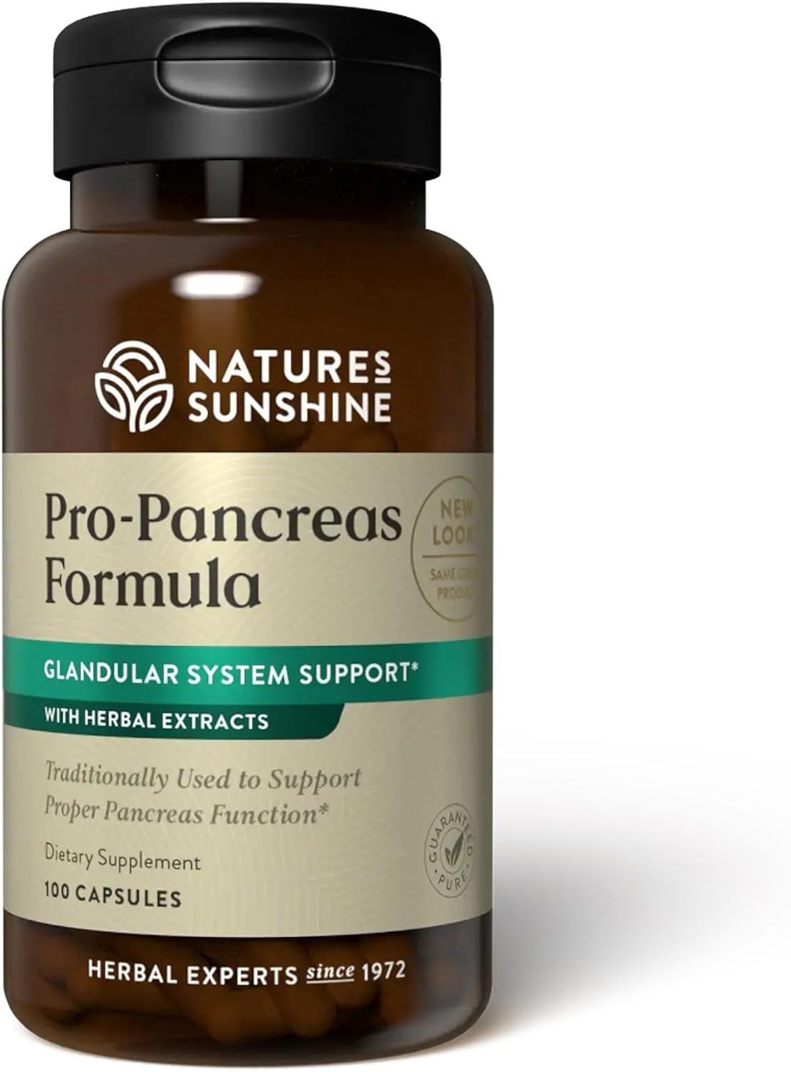 Nature's Sunshine Pro-Pancreas - Herbal Formula for Digestive and Pancreas Support, 100 Capsules - görsel 1