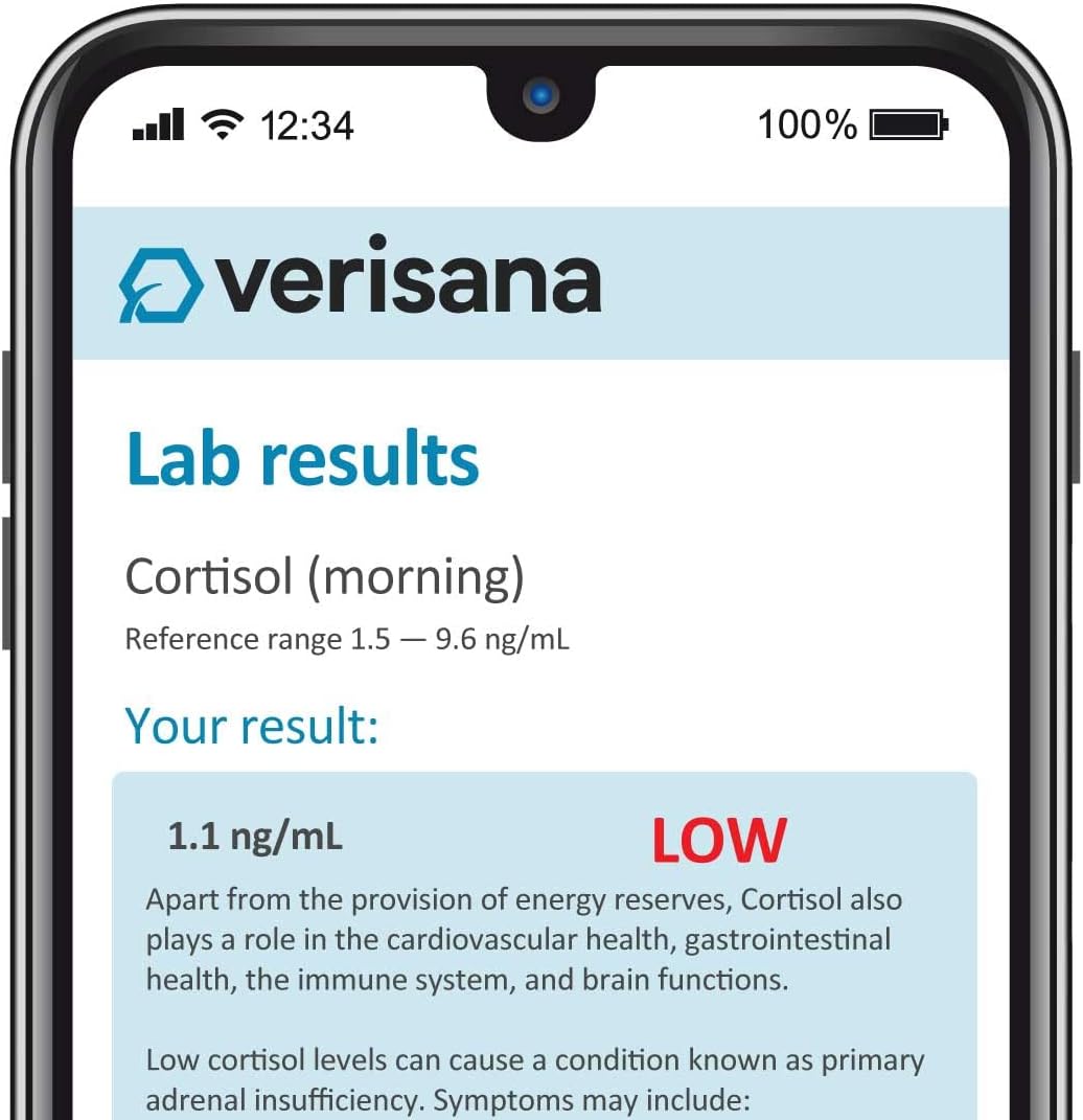 Verisana Home Stress Test – Saliva Cortisol Kit (4-Point Daily Profile) - görsel 2