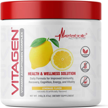 Metabolic Nutrition Vitagen, Vitamin Adaptogen Complex, 240g (Lemonade Flavour)