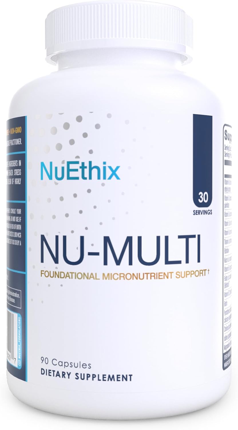 NuEthix Formulations Nu-Multi Foundational Micronutrient Support Dietary Supplement, 90 Capsules – Image 1