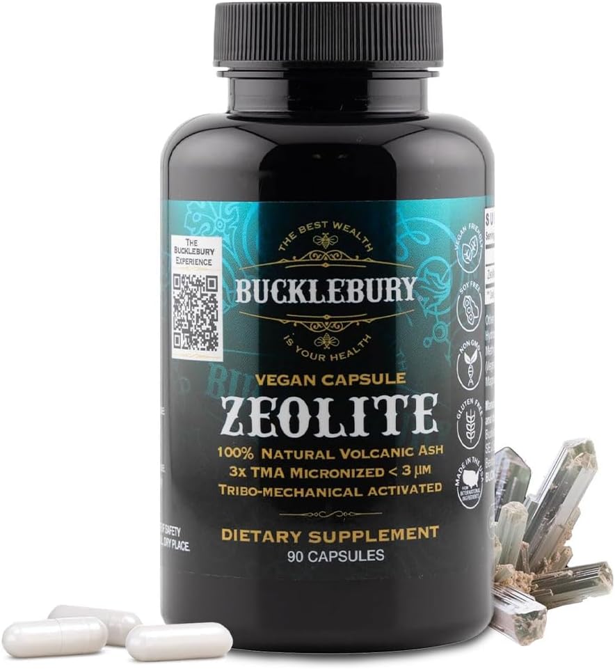 BUCKLEBURY Micronised Zeolite Capsules | Natural Detox Support | 90 Vegan Capsules - görsel 1