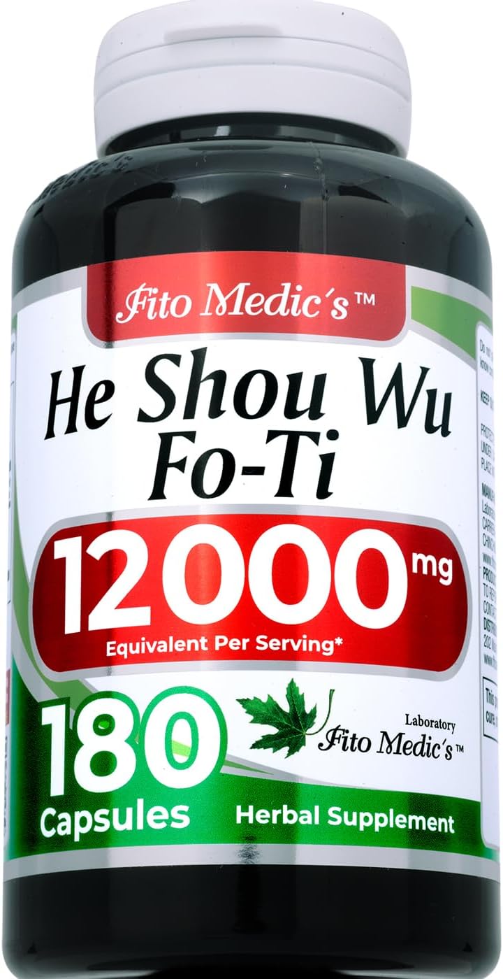 FITO MEDIC'S Lab He Shou Wu (Fo Ti) Capsules - 180 Capsules - görsel 2