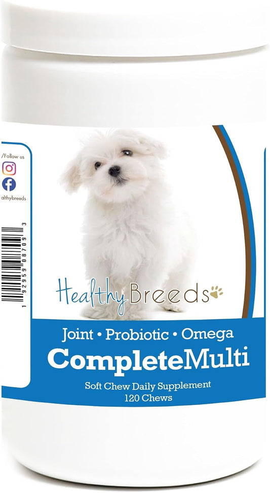 Healthy Breeds Maltese All in One Multivitamin Soft Chew - 120 Chews