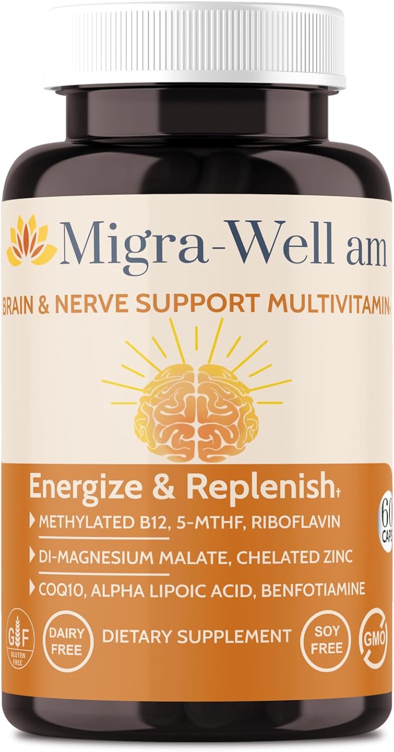 Wellkasa Migra-Well AM – Methylated Multivitamin for Energy, Brain & Nerve Health (60 Capsules) - görsel 6