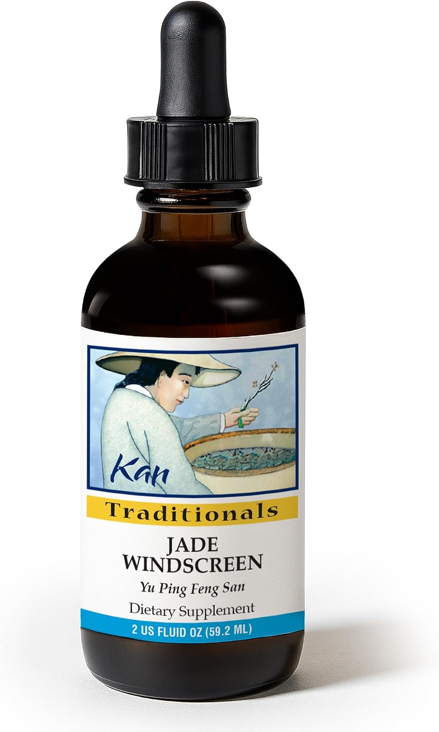Kan Herbs Company Jade Windscreen – Traditional Chinese Herbal Formula for Seasonal Balance and Overall Wellness, Liquid Extract, 59 ml - görsel 1