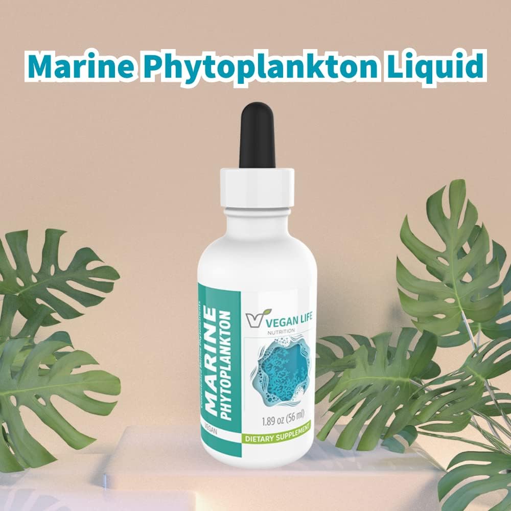 Marine Phytoplankton Liquid – Gluten-Free, Non-GM, Alpha 3 CMP – 55.9 ml - görsel 3