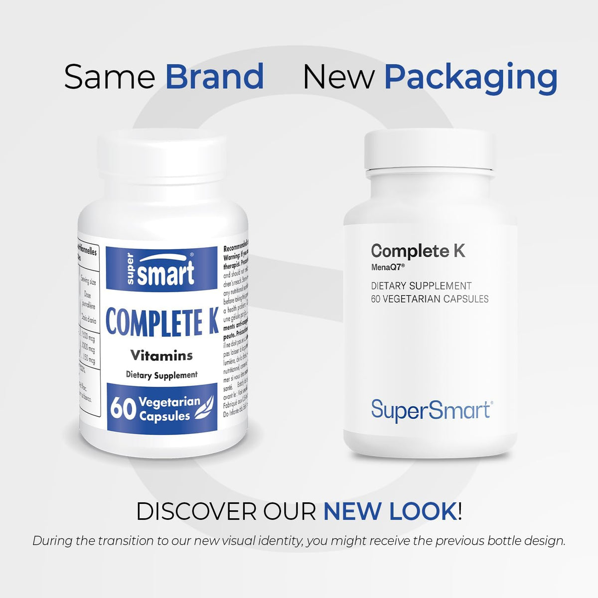 Supersmart - Complete K - with K1, K2 (MK4 + MK7) - Full Spectrum Vitamin K Supplement | Non-GMO & Gluten-free - 60 Vegetarian Capsules - görsel 2