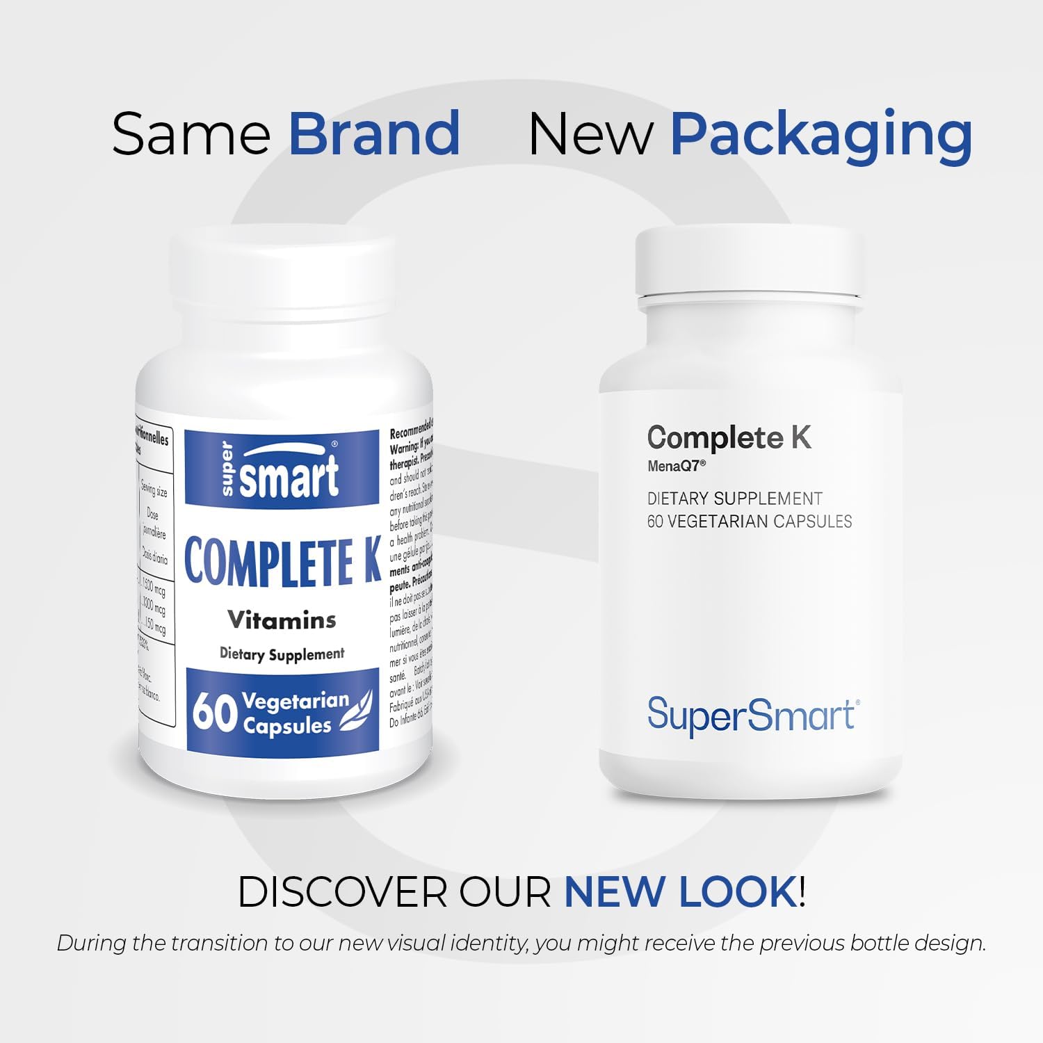 Supersmart - Complete K - with K1, K2 (MK4 + MK7) - Full Spectrum Vitamin K Supplement | Non-GMO & Gluten-free - 60 Vegetarian Capsules - görsel 2