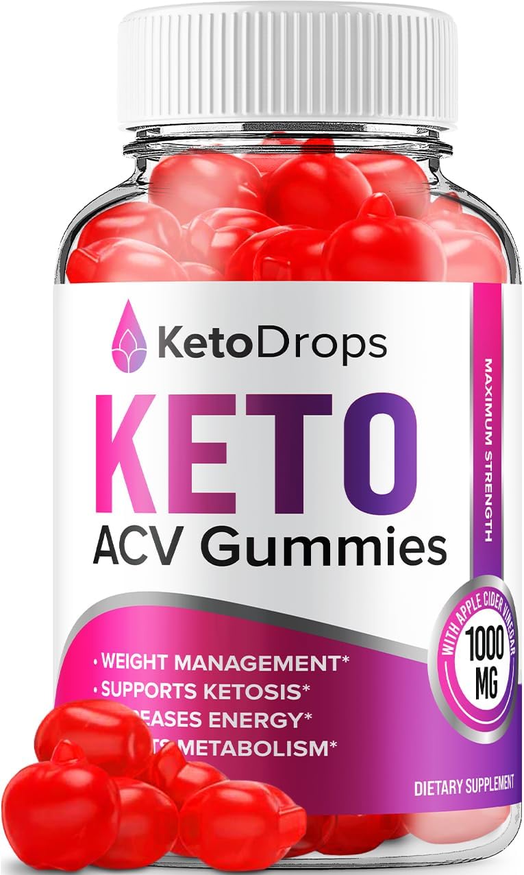 Keto Drops ACV Gummies (3 Pack) - Advanced Formula with Apple Cider Vinegar, B12, Beet Juice & Pomegranate - 180 Gummies - görsel 8