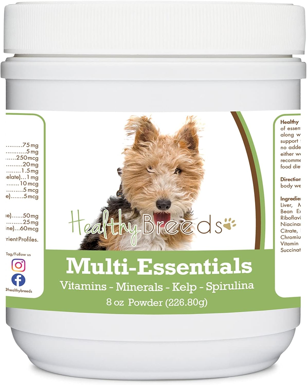 Healthy Breeds Wire Fox Terrier Multi-Essentials Powder for Dogs - 8 oz - görsel 1