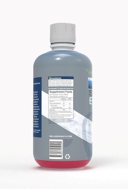 Wellgenix Sea Essentials Liquid Trace Minerals, 3-Pack, 946 ml Each