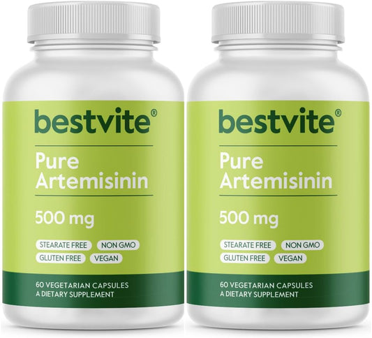 BESTVITE Artemisinin 500mg, 120 Vegetarian Capsules – Pure, No Fillers
