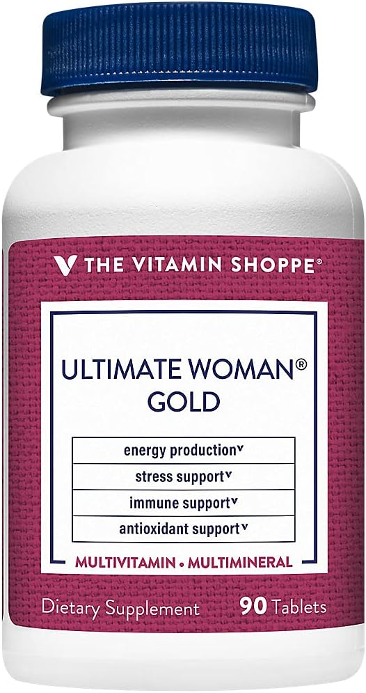 The Vitamin Shoppe Ultimate Woman’s Gold Multivitamin with Iron, B Vitamins & Vitamin D3 - 90 Tablets (2-Month Supply) - görsel 1