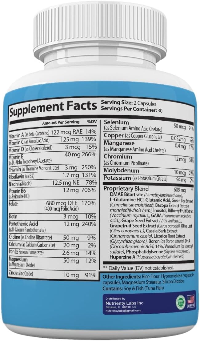 Zonata Official Memo Defender Brain and Memory Support Supplement, 60 Capsules - görsel 2