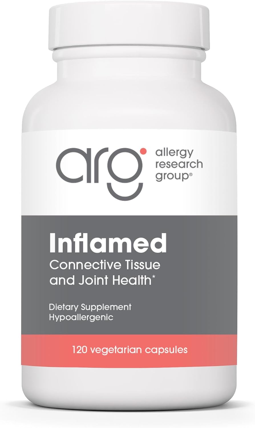 Allergy Research Group InflaMed - Connective Tissue & Joint Support Supplement - Synergistic Herbal & Enzyme Complex - 120 Capsules - görsel 1