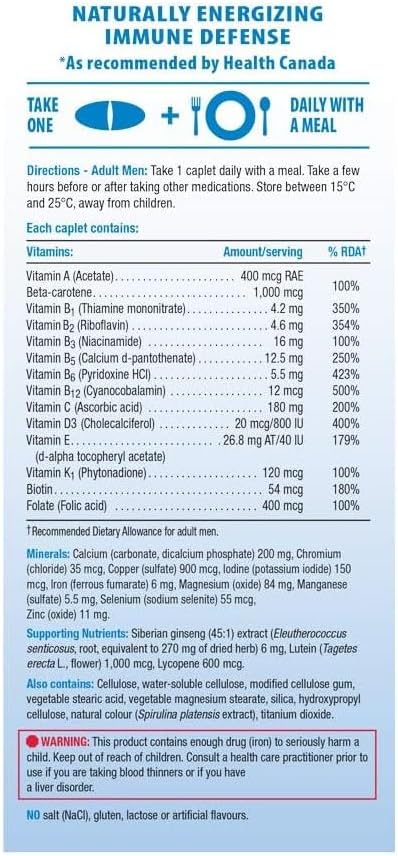 Jamieson Multi 100% Complete for Men – 90 Tablets - görsel 3