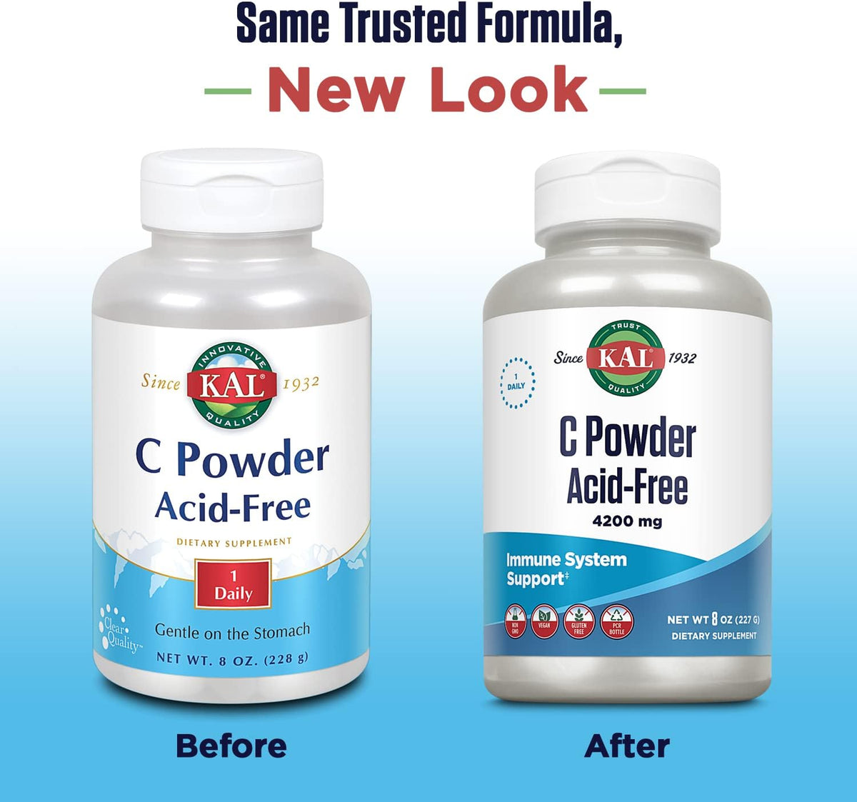KAL Vitamin C Powder Acid-Free Unflavoured Tablets, 4200 mg - görsel 2