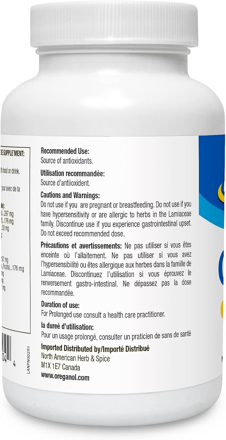 NORTH AMERICAN HERB & SPICE OregaMax - Wild Oregano Oil Supplement with Garlic and Onion - 90 Veggie Capsules - görsel 5