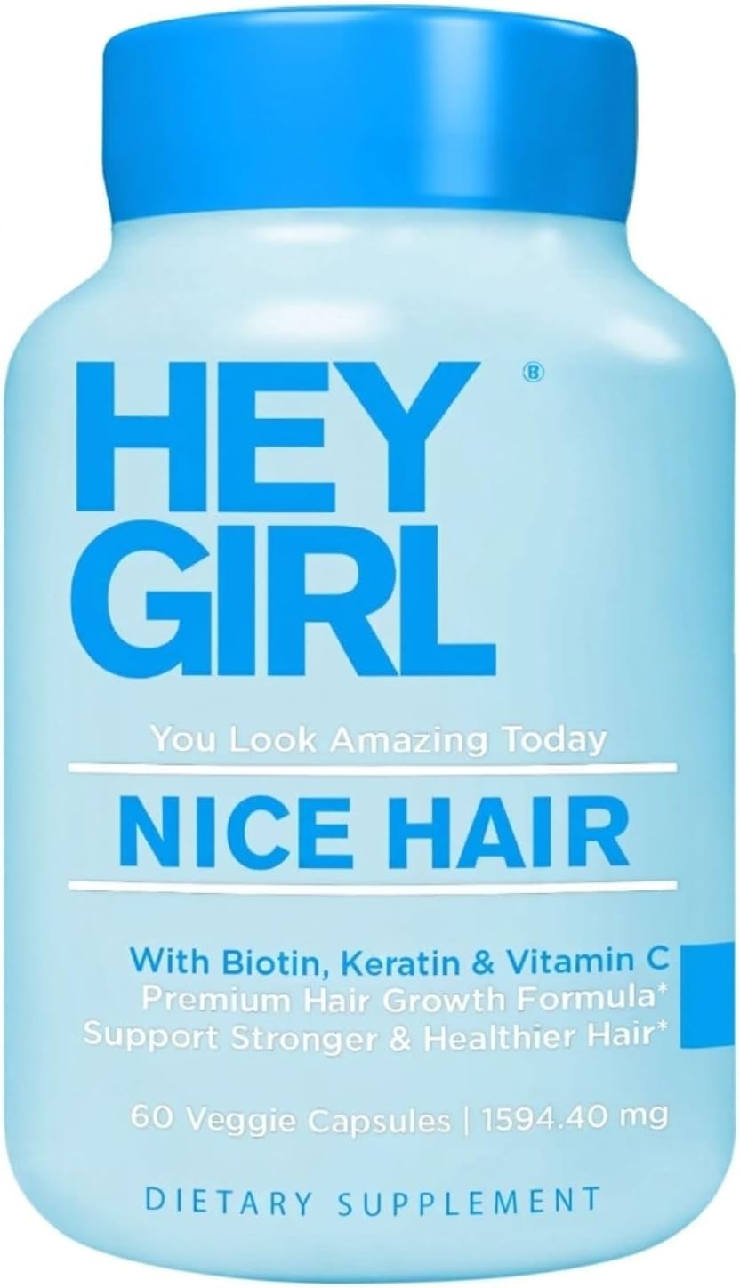 Hey Girl Tea Nice Hair Supplement – Hair Vitamins with Biotin, Keratin & Collagen - görsel 1