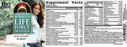 Source Naturals Women's Life Force Multiple - Daily Multivitamin & Immune Health Supplement (90 Tablets)
