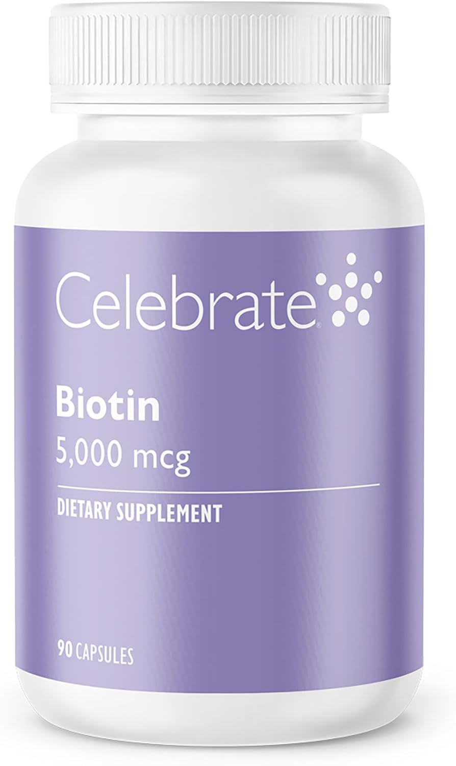 Celebrate Biotin 5,000 mcg - 90 Capsules - görsel 1