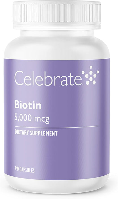 Celebrate Biotin 5,000 mcg - 90 Capsules