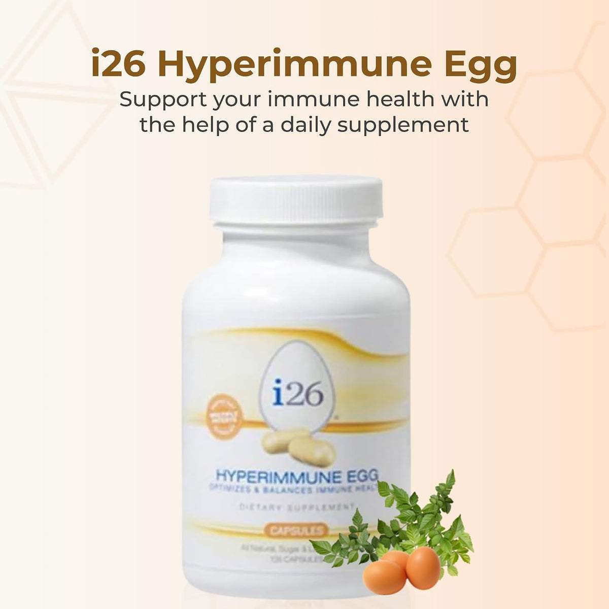 Youngevity i26® Hyperimmune Egg Capsules – Immune and Digestive Support – 135 Capsules - görsel 2
