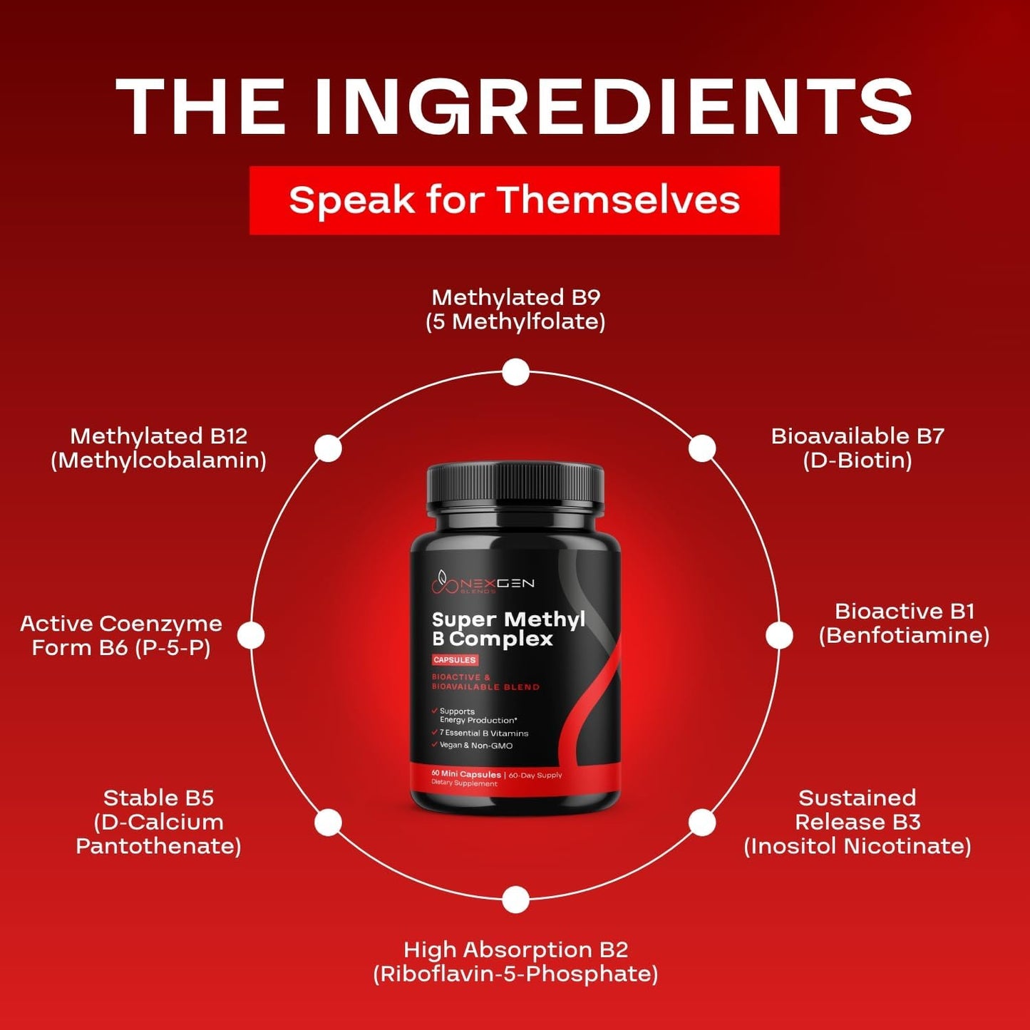 Methylated B Complex Food Supplement - Bioactive with 5-MTHF & Methylcobalamin - görsel 6