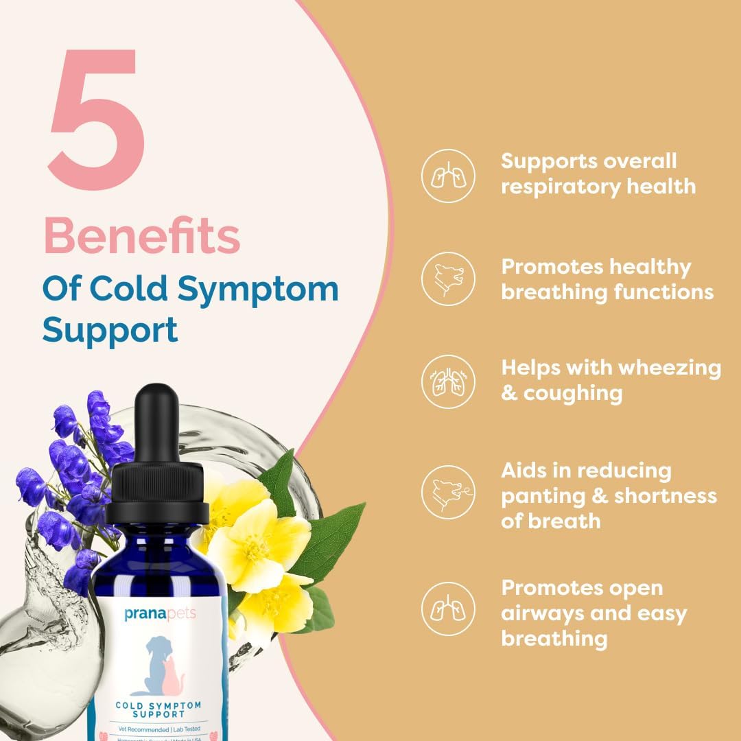PranaPets Cold Symptom Support for Cats & Dogs - görsel 3