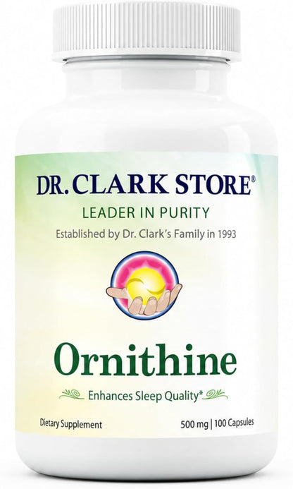 Dr Clark L-Ornithine 500mg - 100 Gelatine Capsules