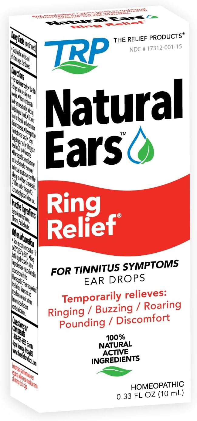 Ring Relief Ear Drops Formula - 100% Natural Tinnitus Relief - 10 ml - görsel 1